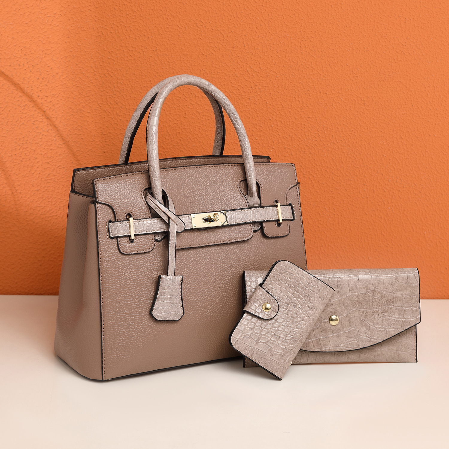 2026 new women's shoulder crossbody bag three-piece set