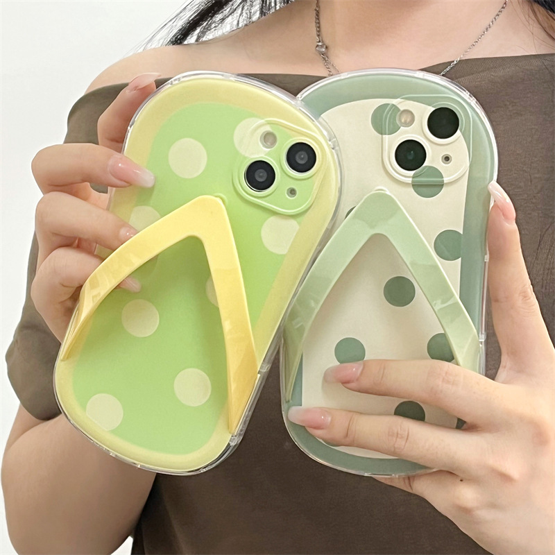 Flip-flop phone case compatible Apple 15 PRO phone case slippers iPhone 12 pro 15 silicone soft case
