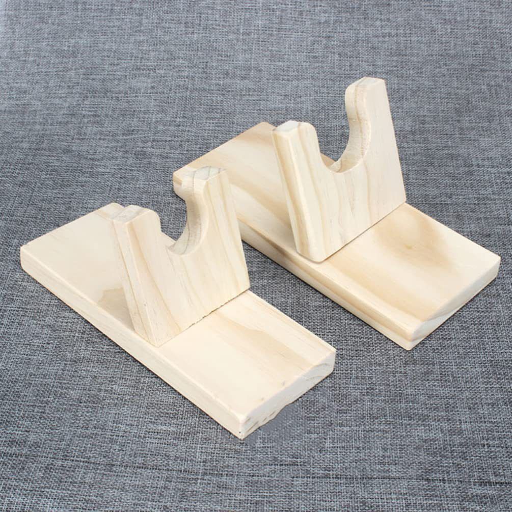 Hot melt glue stand wooden stand fix glue gun head base decoration accessories materials handmade DIY tool