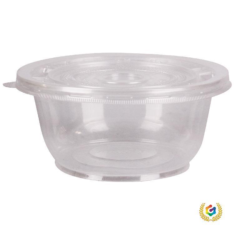 Disposable bowls, plastic household small bowl set, round with lid, lunch box, takeout container, tableware, soup bowl, commercial use