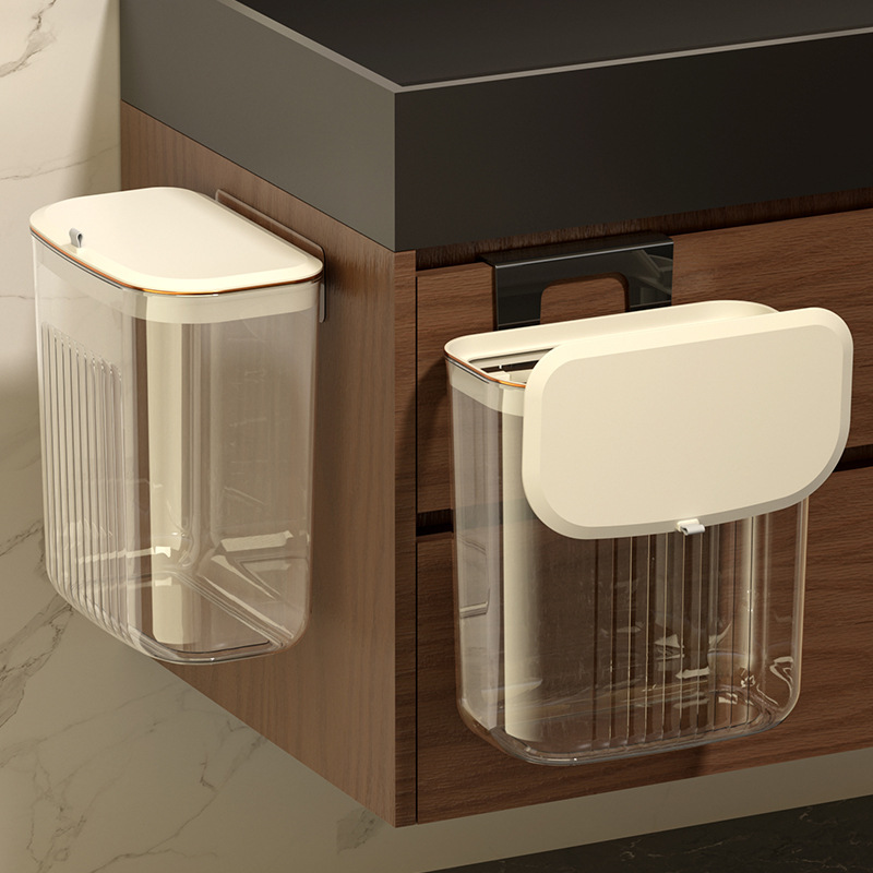 Bathroom Clothes Storage Basket Bathroom Shower Waterproof Laundry Basket Wall-Mounted with Lid Dirty Clothes Basket