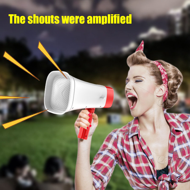 Solar Megaphone Wireless Bluetooth Outdoor Recording Horn Seller Multifunctional Handheld Amplifier