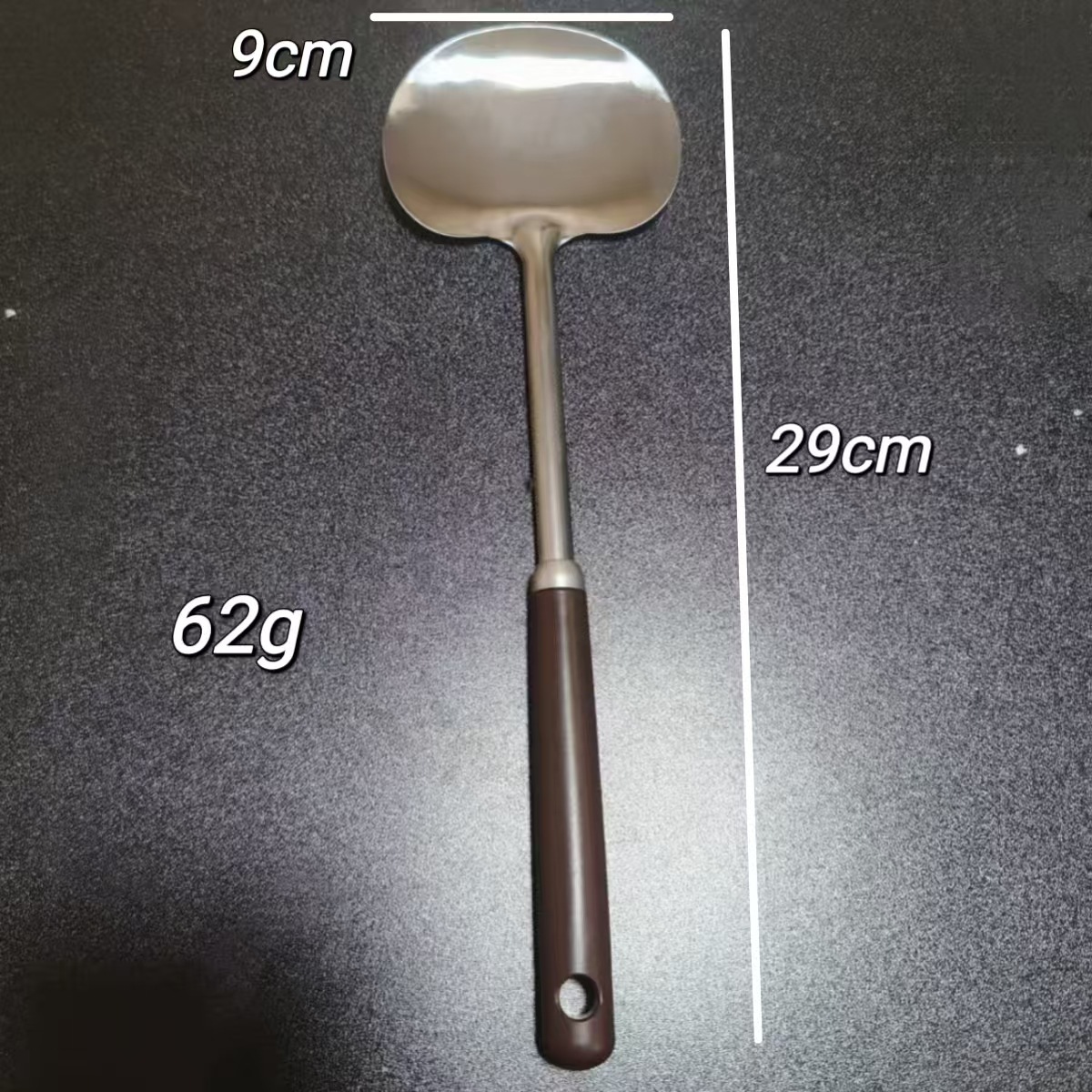 Stainless Steel Spatula Home Kitchen Mushroom Spatula Frying Pan Spatula Long Handle Anti-Scald High Temperature Resistant Cooking Spoon Kitchen Utensils