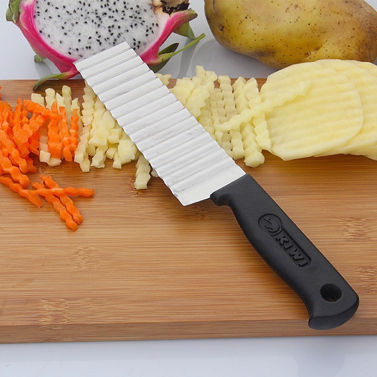 Stainless steel household wave knife professional potato cutter ripple knife cut fries ripple knife