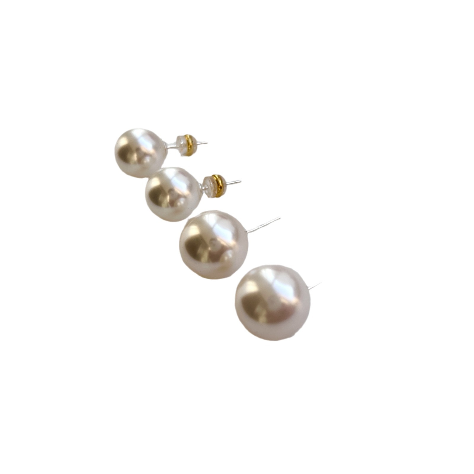 fever pearl stud earrings for women S999 925 silver earrings ear accessories