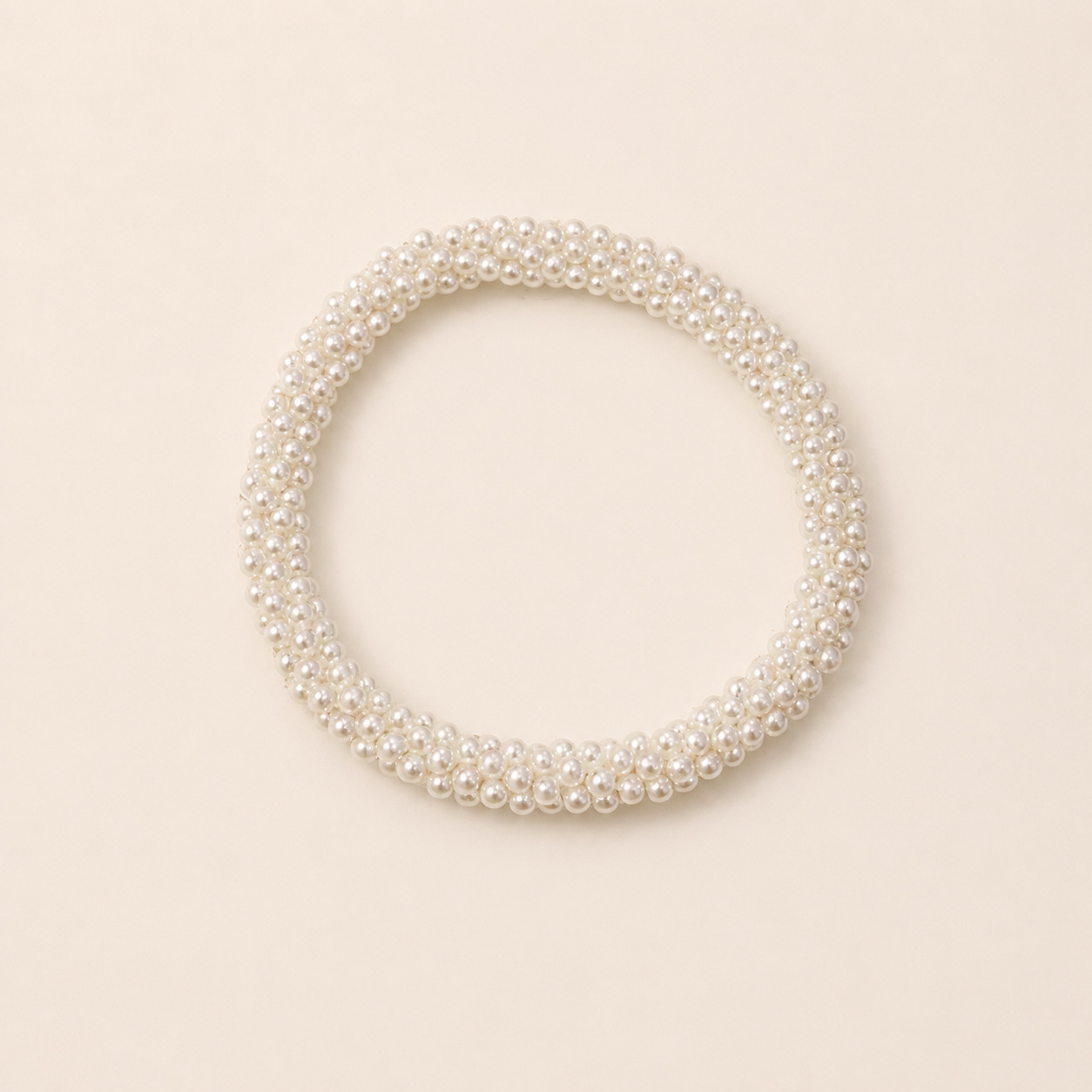 Qingdao vintage double-layer pearl bracelet handmade glass simple women's bracelet elegant accessories
