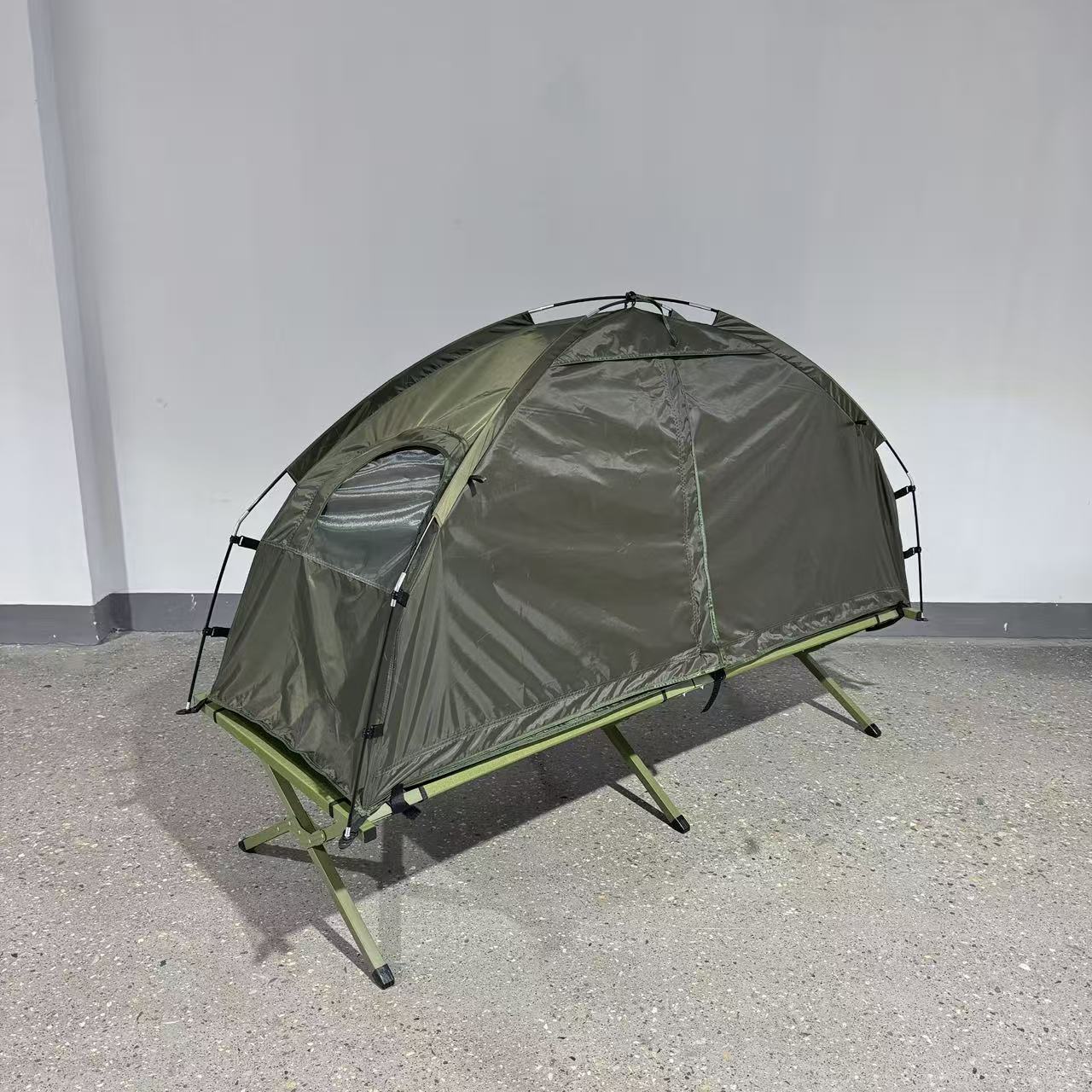Portable camping cot, rainproof, anti-mosquito, off-ground single tent for fishing