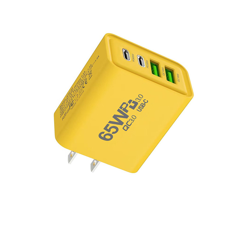 65W Multi-Port Charger 2A2C GaN 40W Fast Charging for Apple Huawei Phone Travel Charger