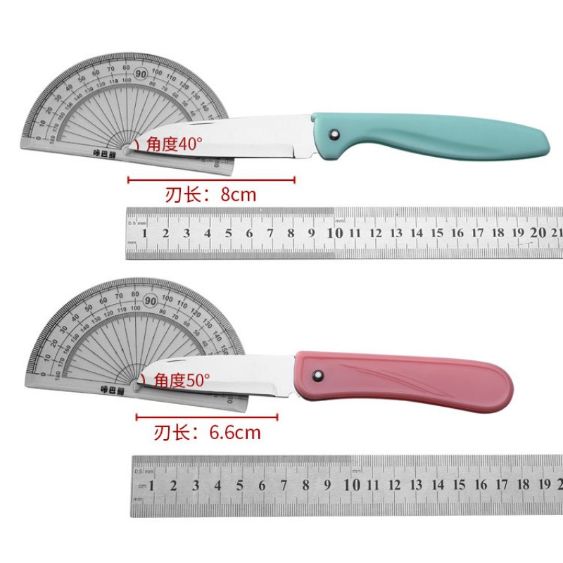 Supermarket fruit knife peeler household kitchen folding knife kitchen stainless steel melon fruit knife portable small folding knife
