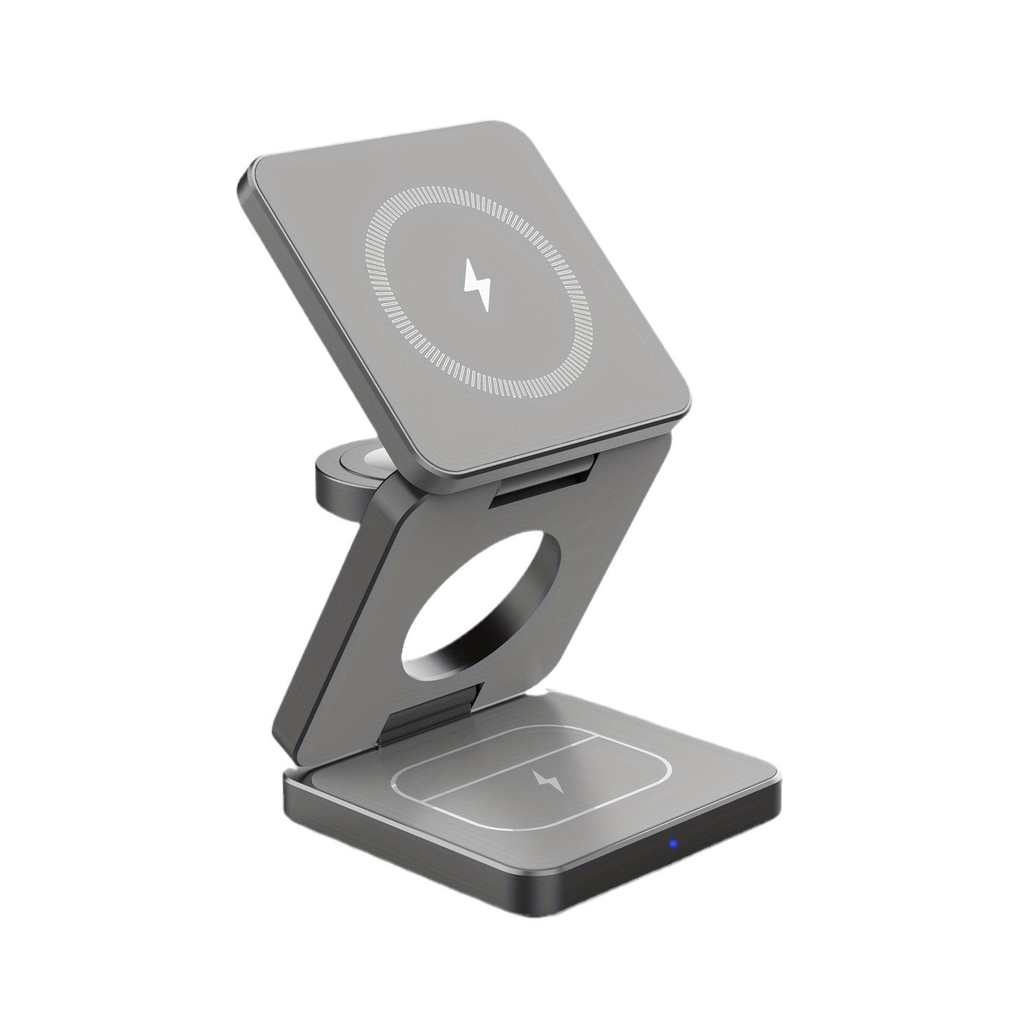3-in-1 Magnetic Foldable Wireless Charger for Apple Phones, Earphones, Watch