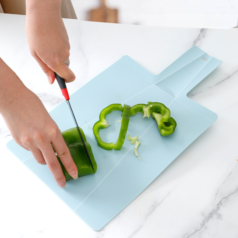 Foldable Plastic Cutting Board for Home Use PP Salad Chopping Board Easy to Clean Kitchen Board