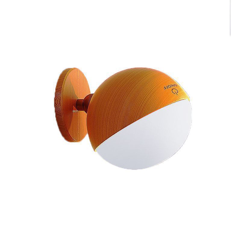 Wooden eye protection desk lamp bedside wall lamp bedroom corridor entrance solid wood human body induction lamp