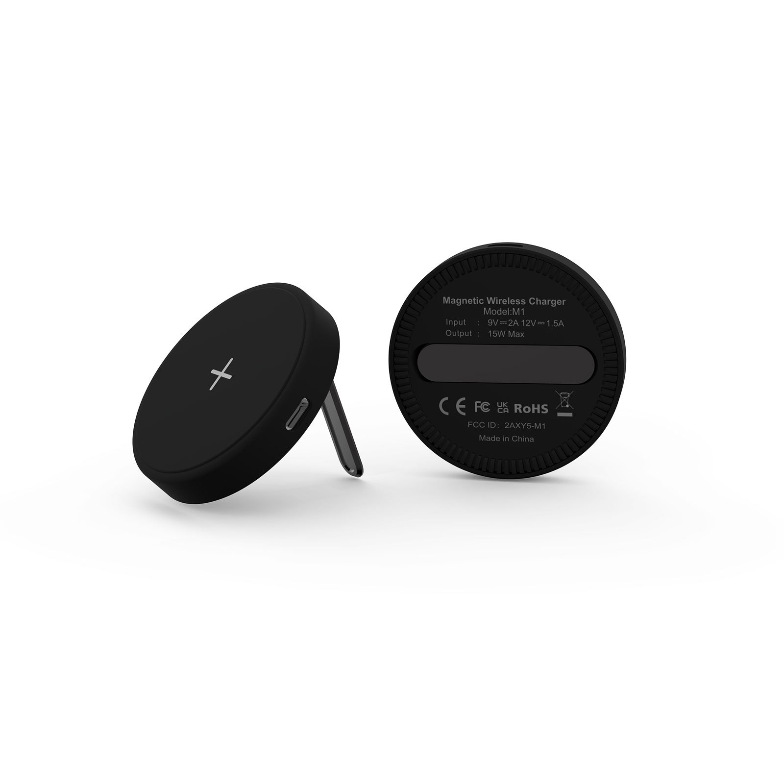 Qi2 certified wireless charger magnetic single stand aluminum alloy high quality liquid silicone 15W magnetic wireless charger