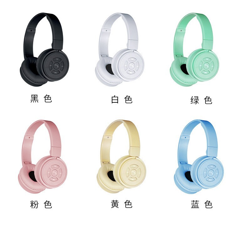 New Wireless Sports Bluetooth Card Headphone Headband Universal Stereo Noise Reduction Phone Game Headset