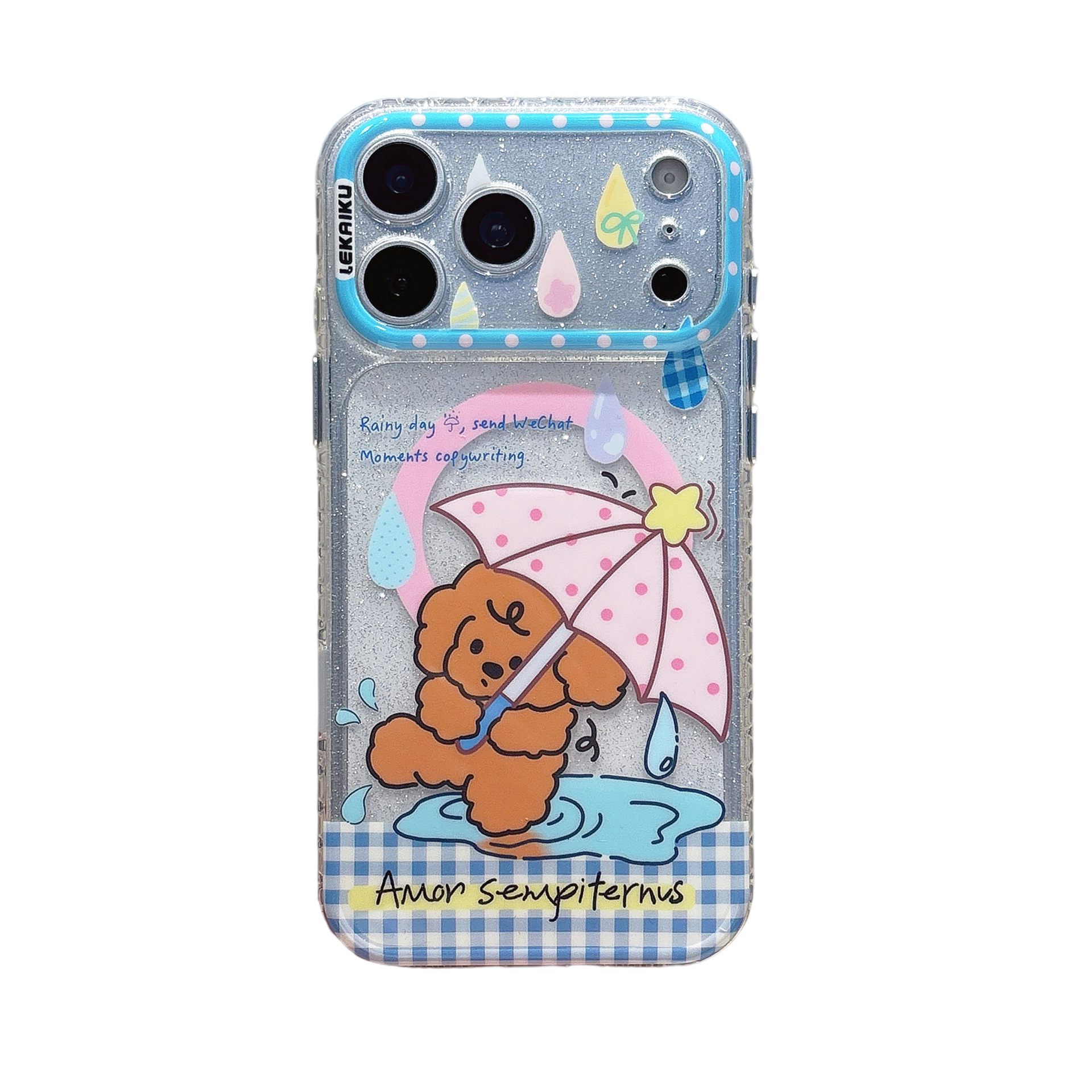 For iPhone 17 Pro Max Cartoon Graffiti AI Magnetic Phone Case Apple 16 Tulip Four-Leaf Clover Floral