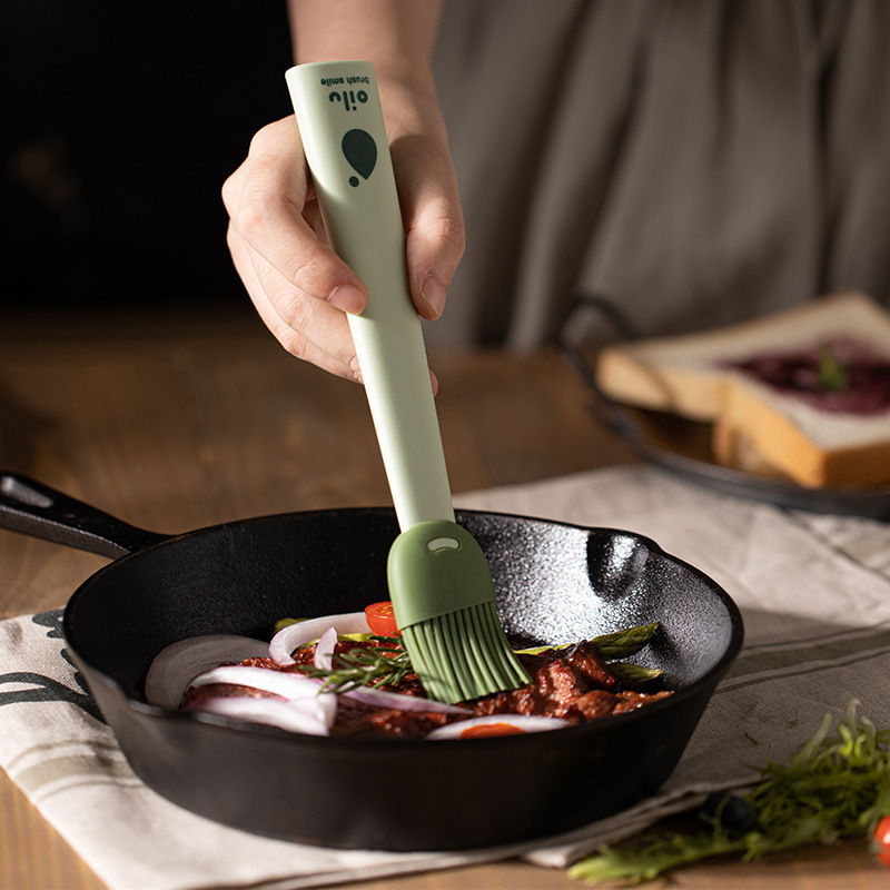 Silicone Oil Brush Food Grade Kitchen Baking BBQ Brush High Temperature Resistant Pancake Grilled Meat Crepe Oil Brush
