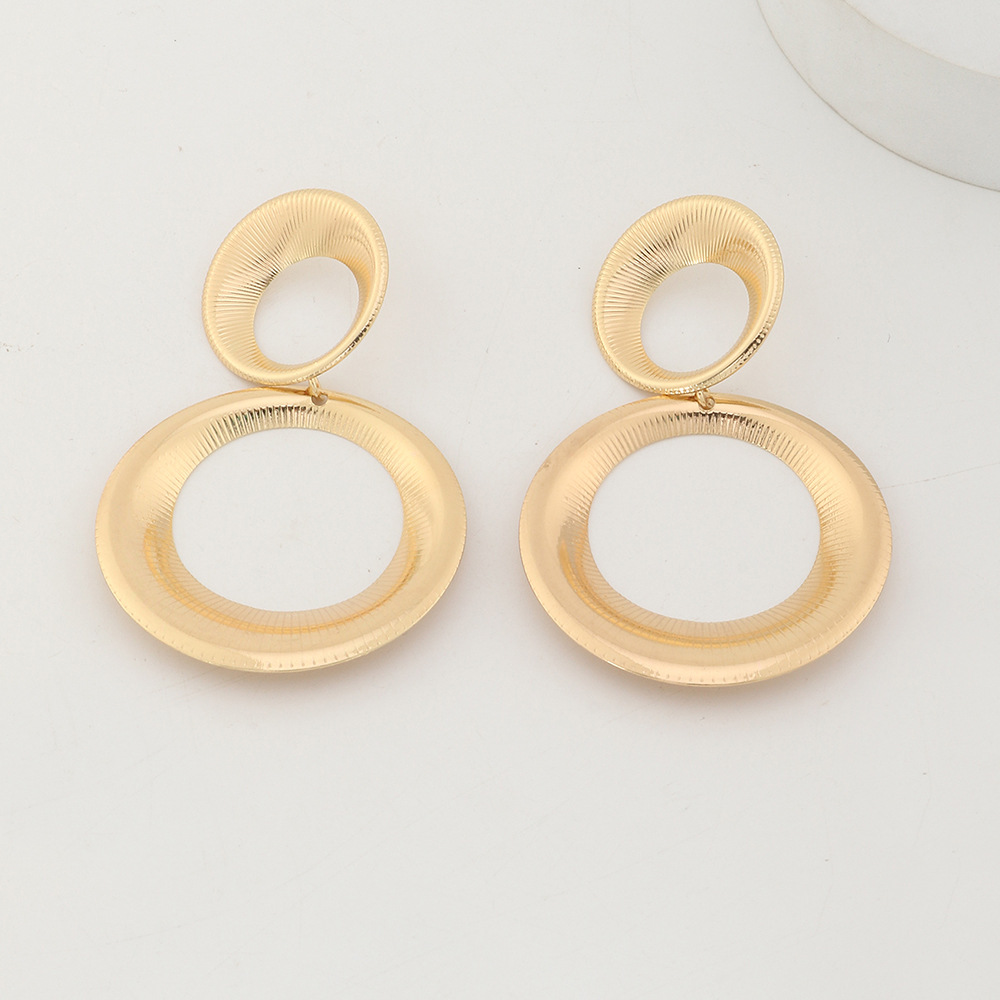 EZ4185 Accessory Alloy Electroplated Teardrop Earrings Women's Gourd Earrings