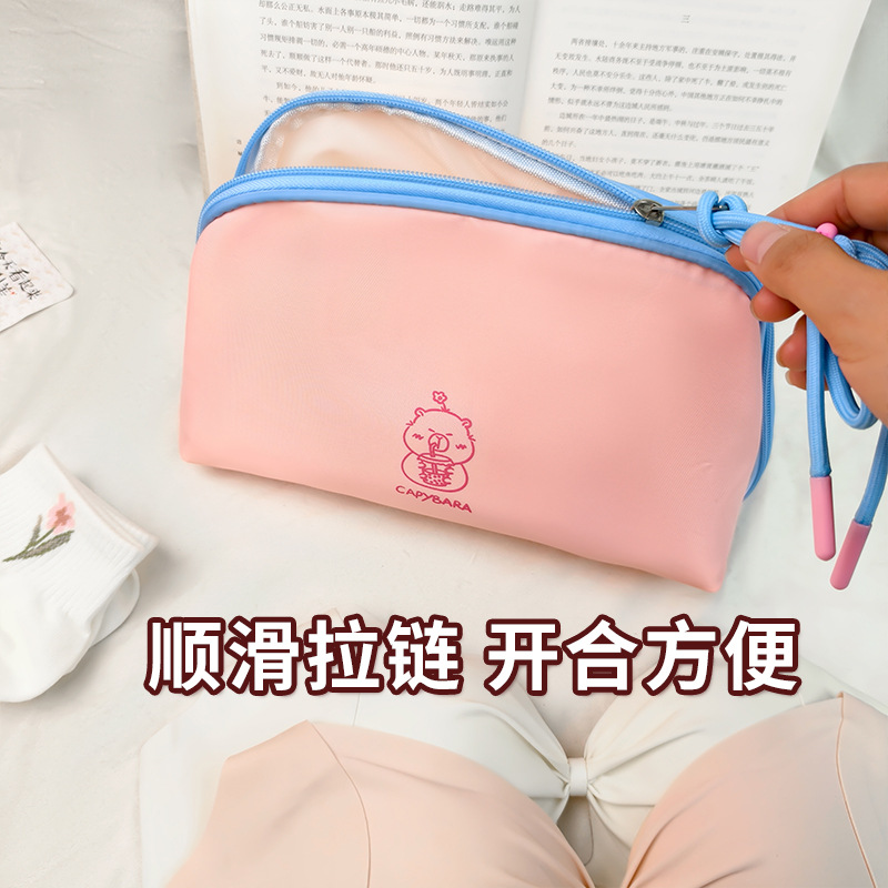 Portable Underwear Storage Bag 3-in-1 Travel Business Trip Socks Luggage Separation Bra Panties Storage Bag