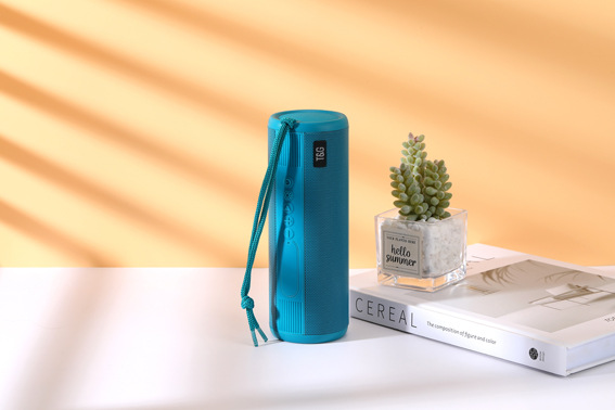 Cylindrical Iron Mesh Metal Texture Flashlight Bluetooth Dual Horn Speaker Outdoor Portable TG635