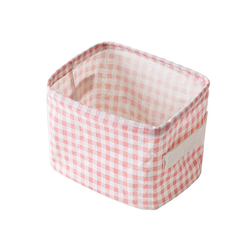 Fresh Waterproof Storage Box, Storage Bag, Fabric Foldable Storage Basket, Linen Desktop Storage Box