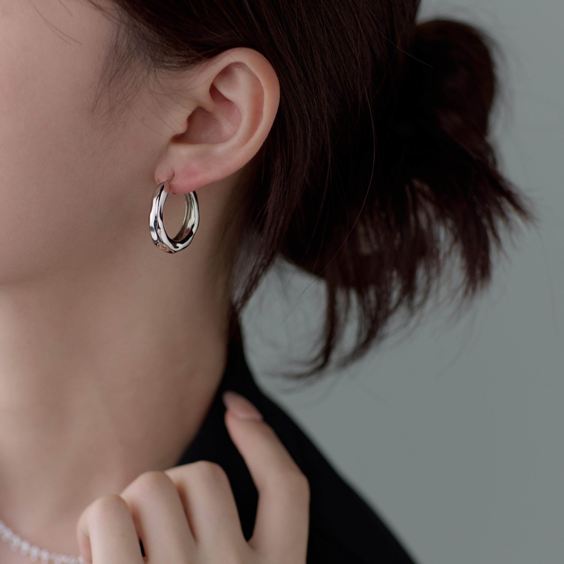Xu Yan New Flowing Light Earring Women Earrings Ear Accessories Irregular