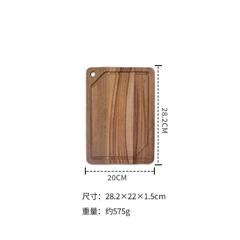 Original Ecological Acacia Wood Spliced Cutting Board Does Not Damage Knives Sturdy and Durable Solid Wood Spliced Home Bone Chopping Board Factory
