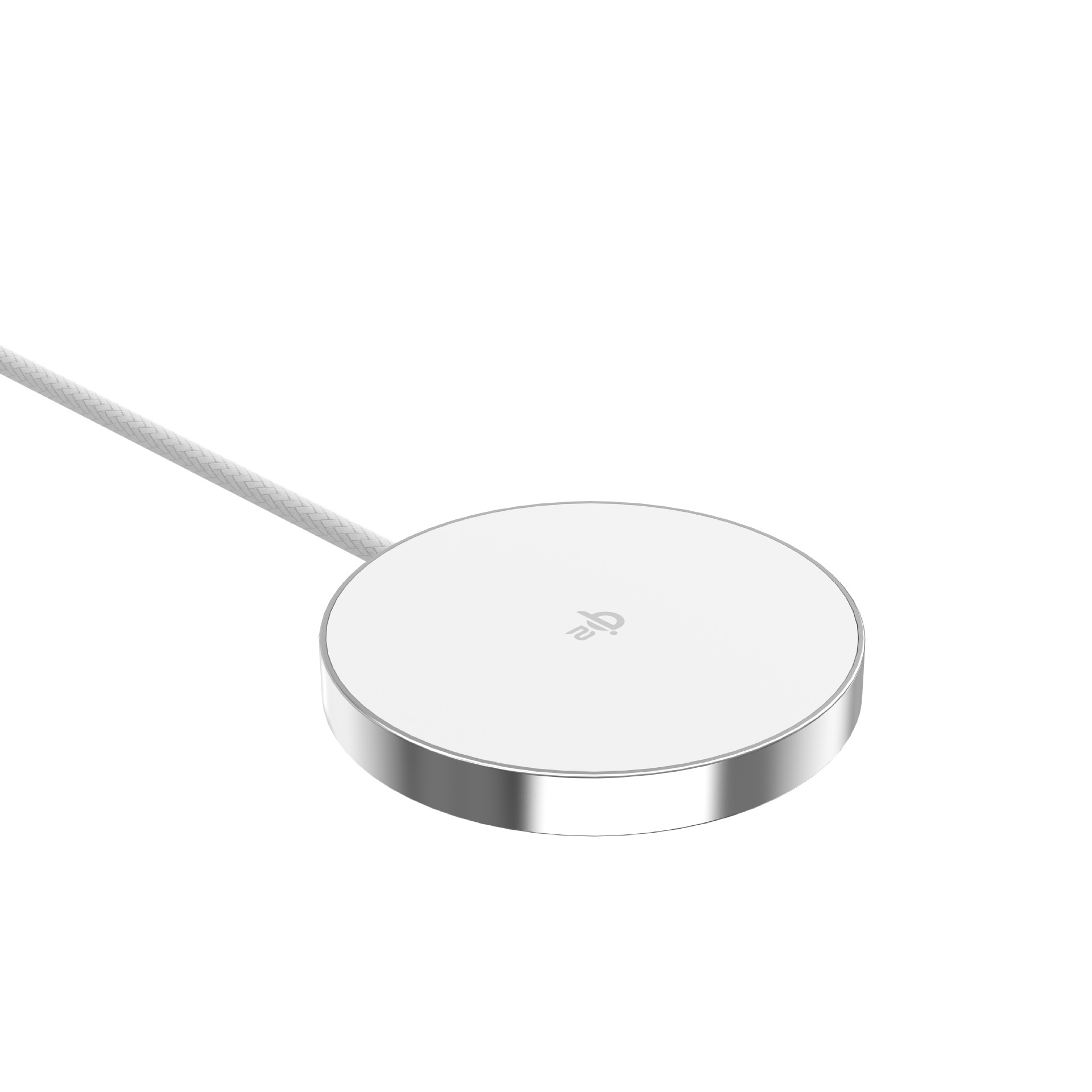 Qi2 Braided Cable 1.5m Long Ultra-Thin Strong Magnetic 15W MPP Wireless Charger Compatible with Apple 15W Fast Charging