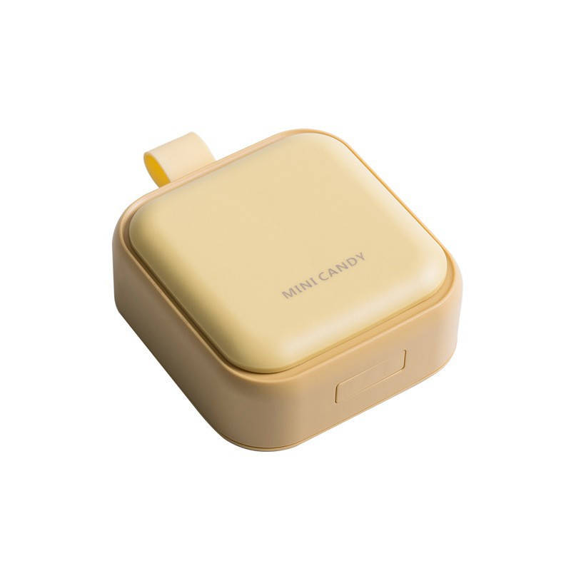 Small pill box, morning noon evening pill organizer, portable mini pill storage box