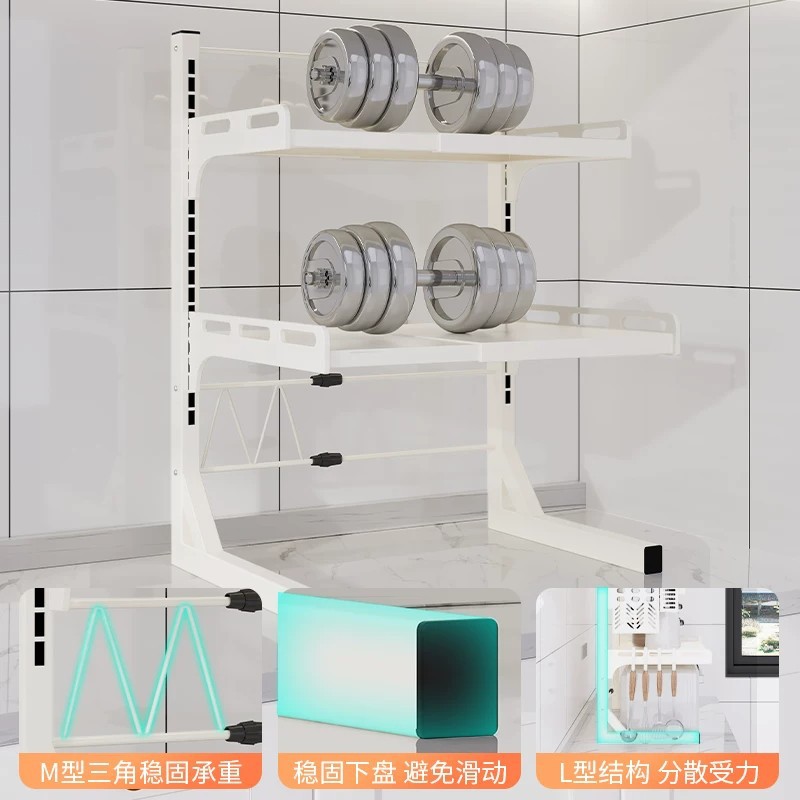 Microwave oven kitchen shelf countertop multi-functional telescopic rice cooker oven integrated household double-layer storage rack