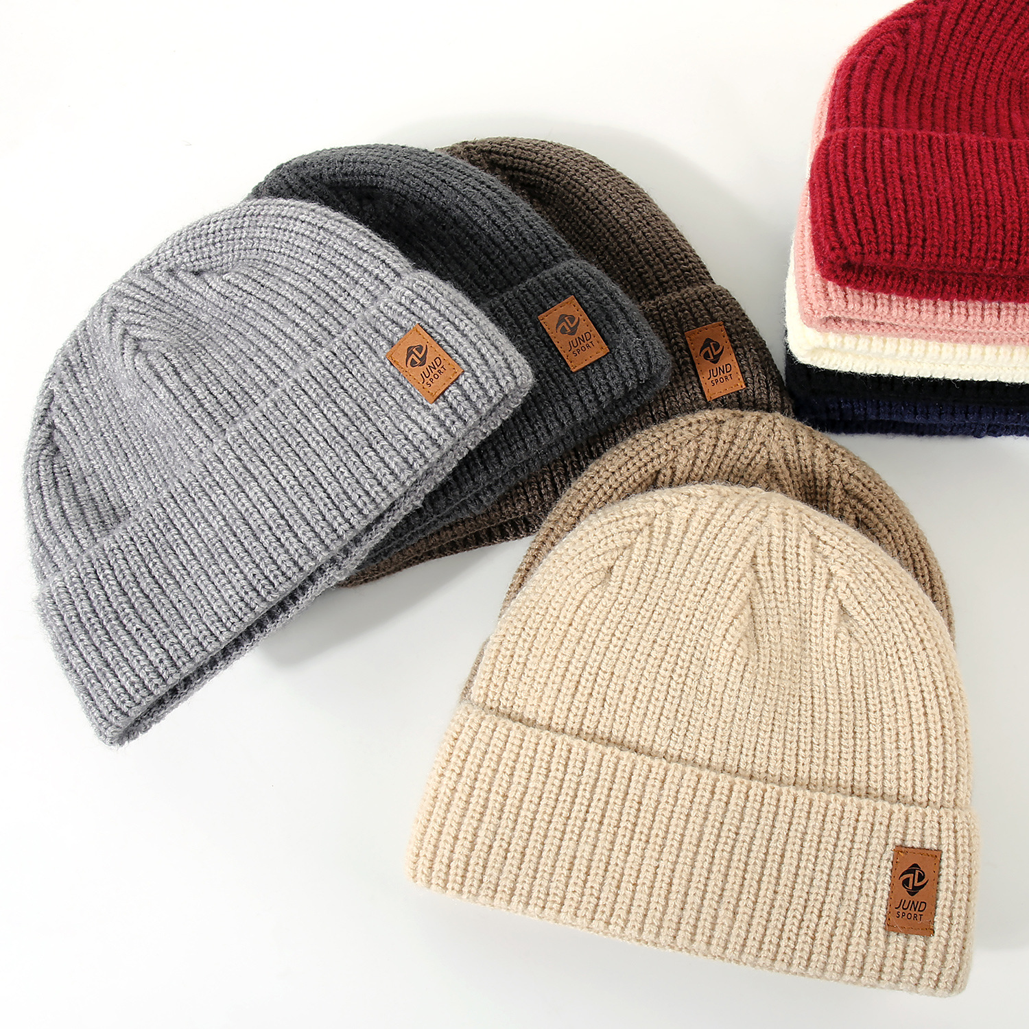 Knitted Hat Winter Men and Women New Double-Layer Thick Knit Hat Casual Outdoor Earflap Wool Hat