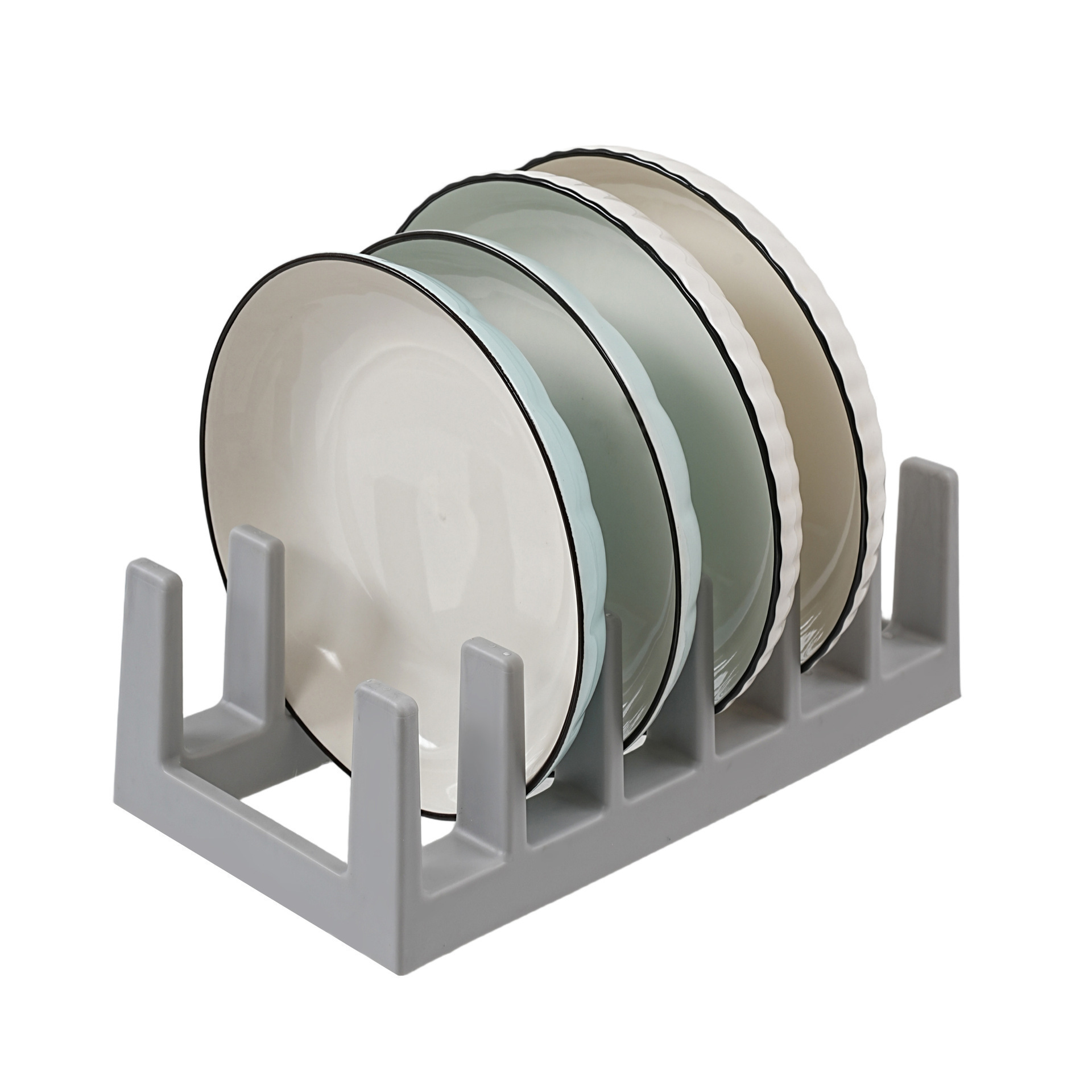 Pot Lid Holder, Kitchen Storage Rack, Cutting Board and Spatula Organizer, Bowl and Plate Drainer, Pot Lid Holder, Stand, and Tray