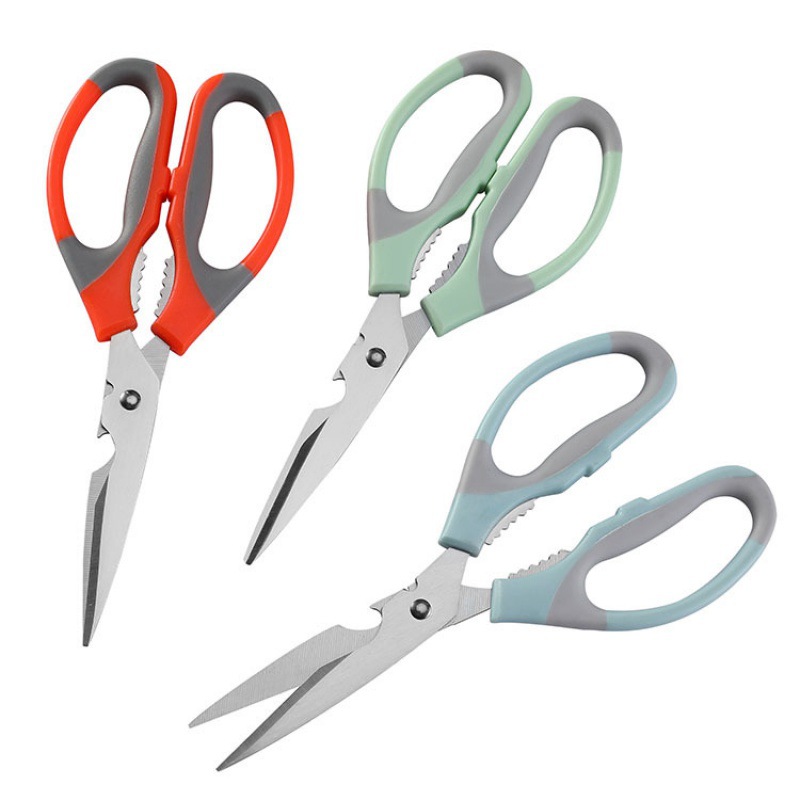 Kitchen scissors multifunctional stainless steel scissors household scissors barbecue scissors kitchen food barbecue scissors