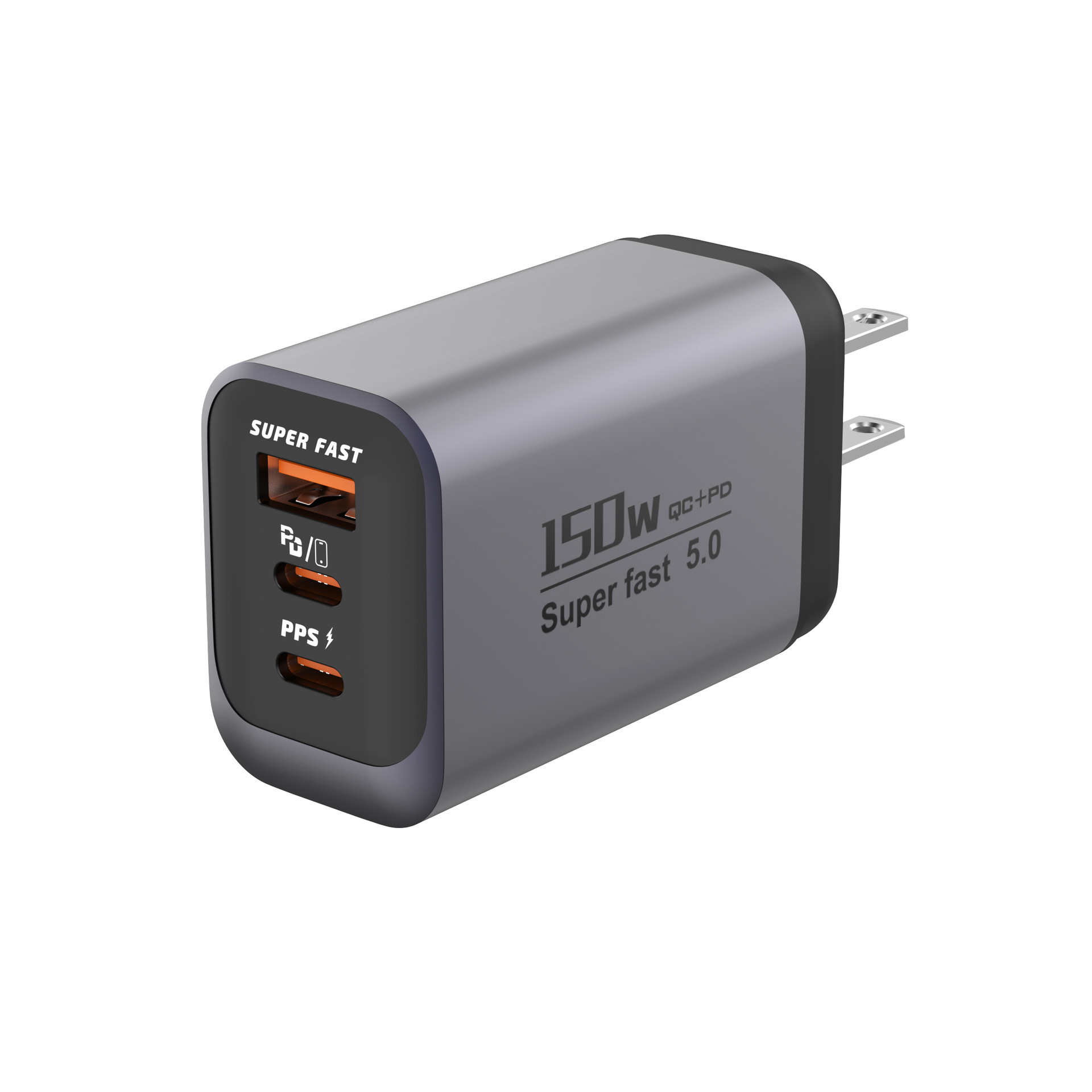 Fast Charging 150W All-Protocol Charger Head 2C+U Travel Charger Smart Small Appliance Multi-Port Fast Charger UK