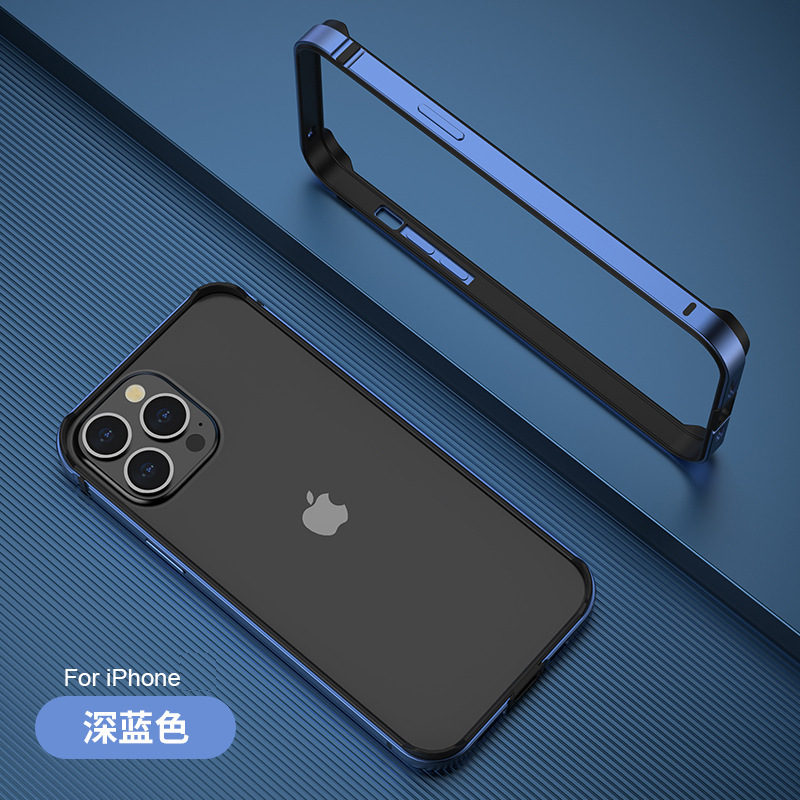 Ultra-thin Metal Frame for iPhone 13 iPhone 14 Pro Max Phone Case Anti-drop 13 Mini Simple