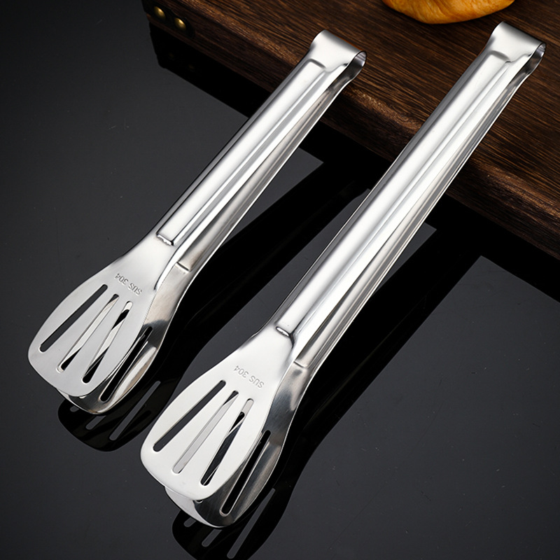 304 outdoor barbecue tongs stove tea camping grill steak tongs food tongs public tongs wooden handle original style