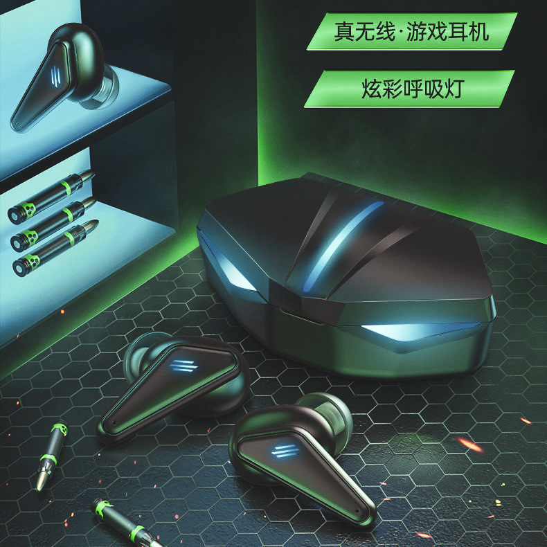 K55 wireless tws Bluetooth headset gaming headset sound positioning private mold mobile game low latency Bluetooth headset