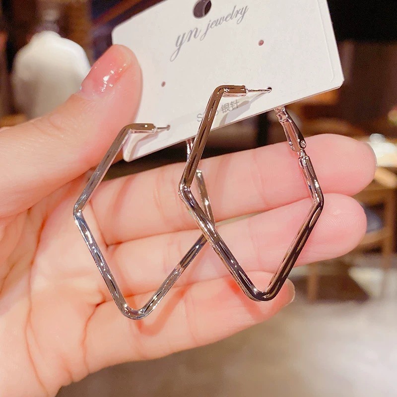 Large Hoop Earrings for Women Stud Earrings Unique Exaggerated Hoop Ear Accessories