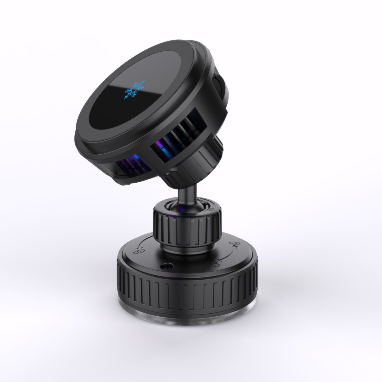 15W Electronic Semiconductor Car Magnetic Wireless Charger Car Mount Bracket Suitable for Portable Strong Magnetic Flash Charging