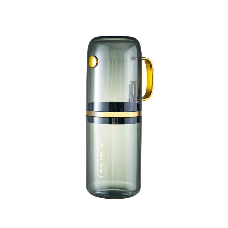 Luxury transparent travel toothbrush cup mouthwash cup toothbrush cup toothbrush set portable storage cup