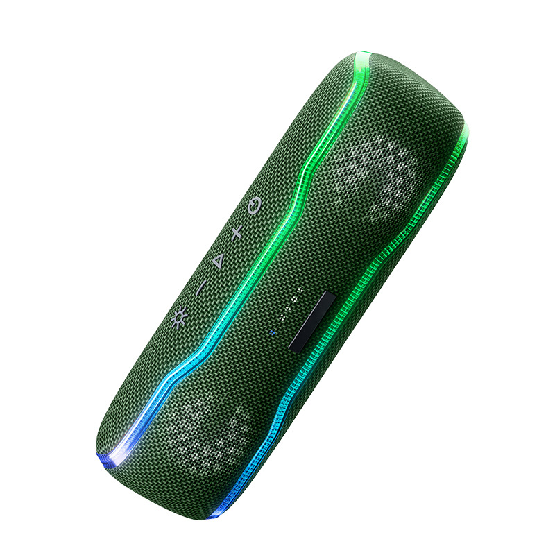 Cyboris RGB Cool Wireless Waterproof Beat Drum Bluetooth Speaker Outdoor Sports Portable Bass Subwoofer Audio