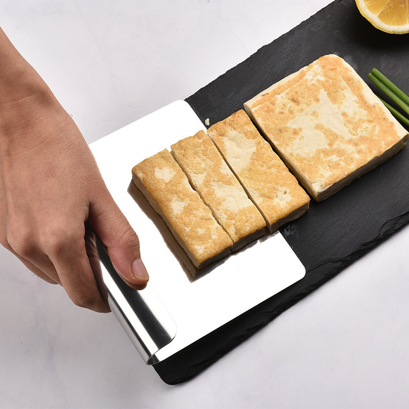 304 Flour Scraper Stainless Steel Scraper Board Dough Cutter Flour Cutter Flour Scraper Baking Tool