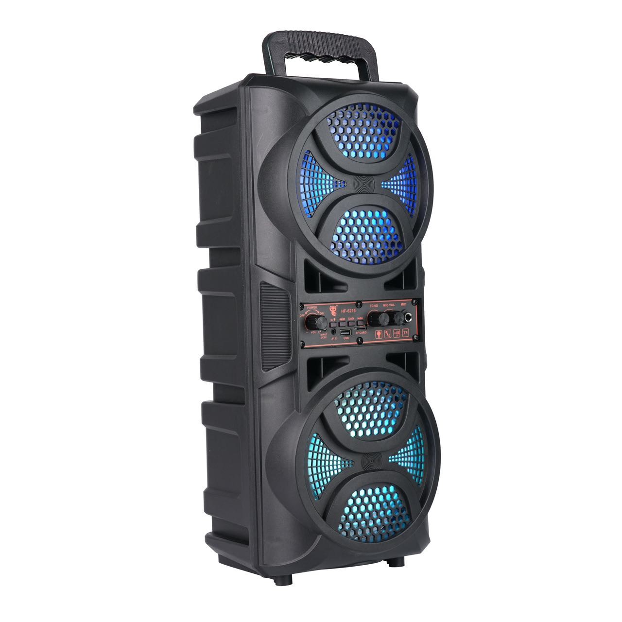 New portable dance dual 6.5-inch RGB loud volume high sound quality USB Bluetooth speaker