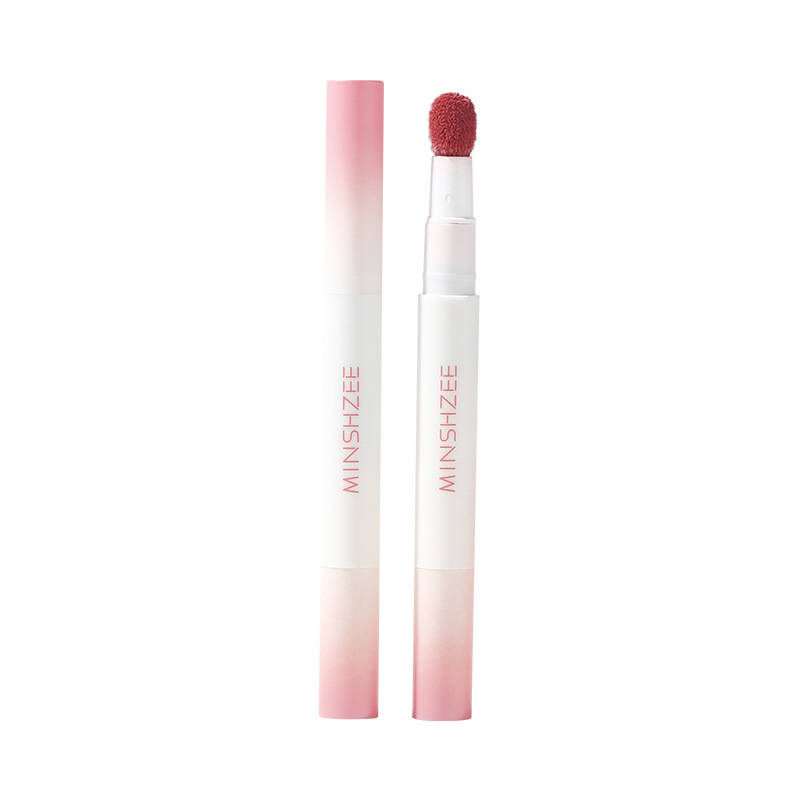 MINSHZEE Mingzhi Air Lip Gloss - Matte Lip Cream, Lip Powder Cream, Natural Look, Long-lasting, Autumn/Winter