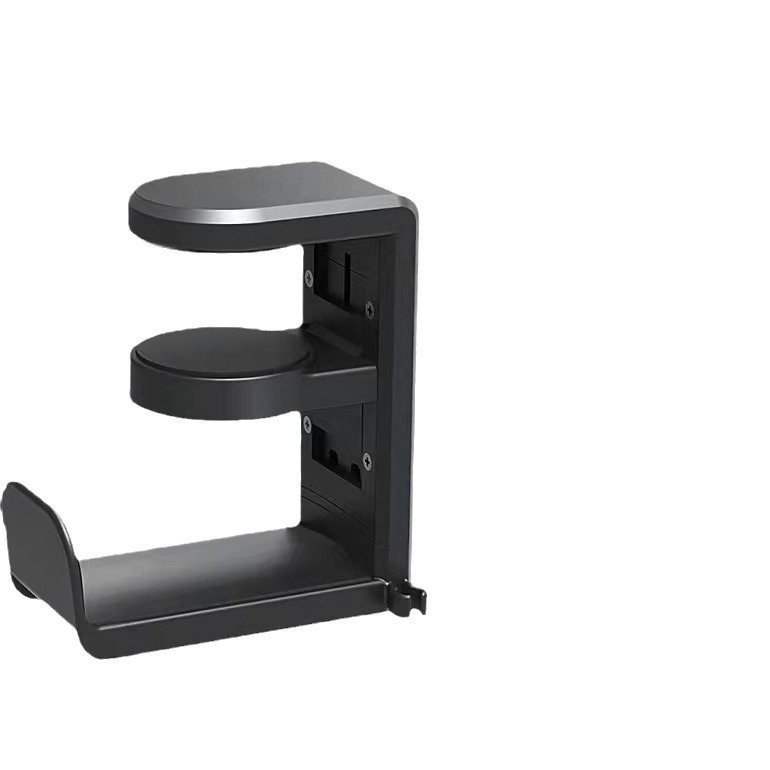 Resin 360-degree rotating headphone stand, over-ear headset stand with desk clamp