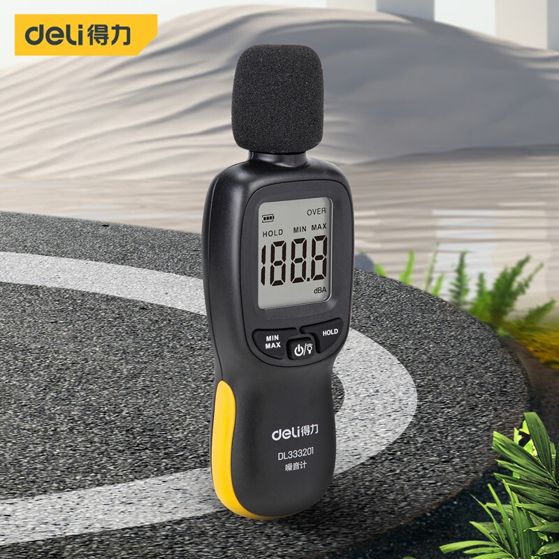 Deli (deli) sound level meter detection decibel meter noise meter sound instrument sound level meter measuring instrument home use