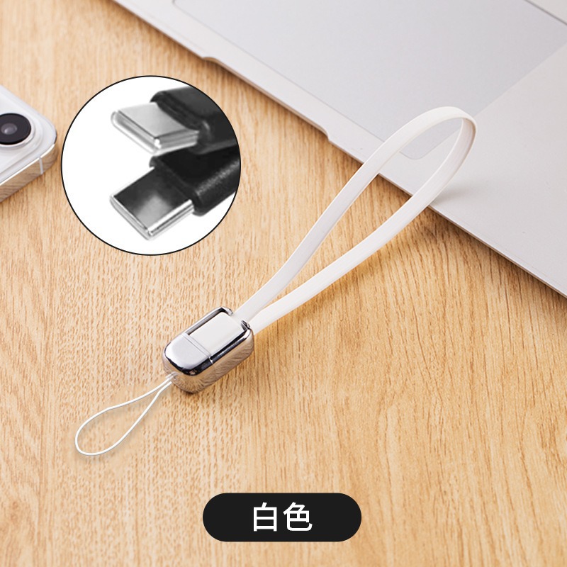 Lanyard short two-in-one type-c charging cable compatible with iPhone Apple 17 dual C fast charge data cable