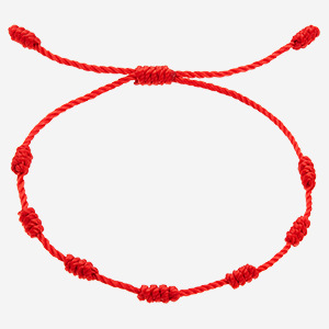 7 Knot Lucky Bracelet Handwoven Adjustable Red Rope Bracelet for Birth Year