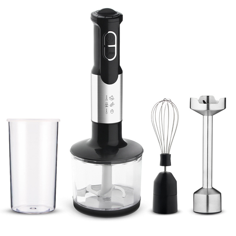 Blender for Home Use, Food Processor, Juicer, Stainless Steel Blade, Multi-functional Hand Blender