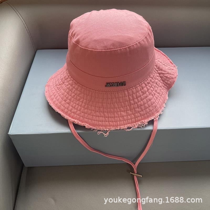 Hat HyunA Fisherman Hat Women Spring Summer Washed Wide Brim Vacation Frayed Denim Sun Protection Hat Outdoor Climbing