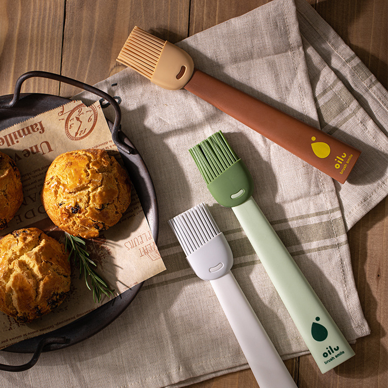 Silicone Oil Brush Food Grade Kitchen Baking BBQ Brush High Temperature Resistant Pancake Grilled Meat Crepe Oil Brush